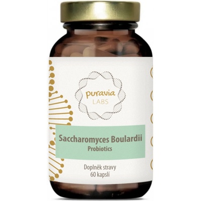 Puravia Labs Probiotiká Saccharomyces boulardii 60 kapsúl