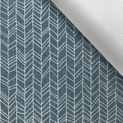 Takoy Nepromokavý polyester s potiskem TD / NS jednoduché čáry petrolejové