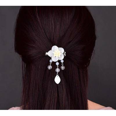 Naishide Jewelry Spona do vlasů s přírodními korálky KVĚT