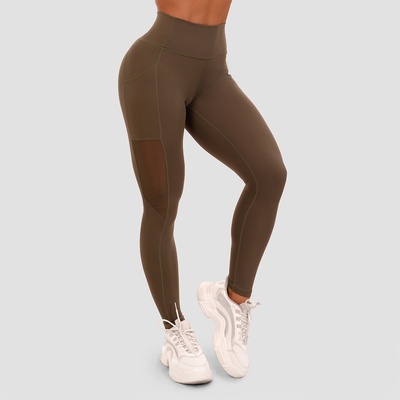GymBeam Дамски клин Mesh Panel Olive XS