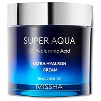 Missha Super Aqua 10 Hyaluronic Acid Cream, хидратиращ крем за лице (8809643505260)