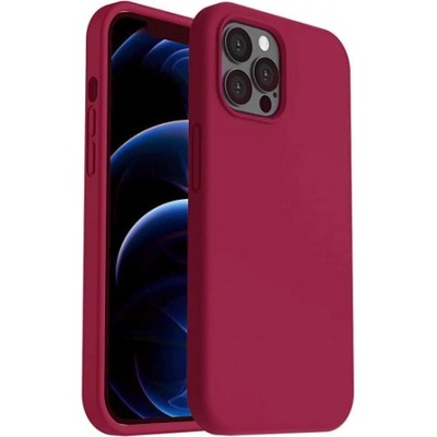 Mobi-Fon Силиконов кейс bSmart Silicone Soft Cover, За iPhone 13 Pro (6.1), Бордо (IPH-13PRO-002)