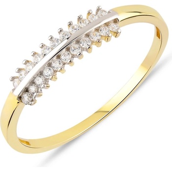 Lillian Vassago Zlatý prsteň so zirkónmi LLV06 GR119