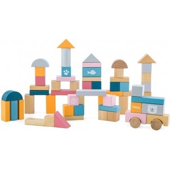 VIGA PolarB drevené kocky vo vedierku 60 ks