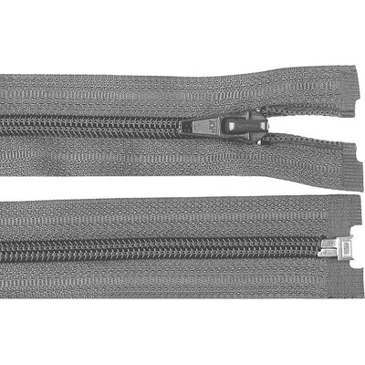 Prima-obchod Spirálový zip No 5 délka 55 cm bundový POL, barva 319 šedá ocelová