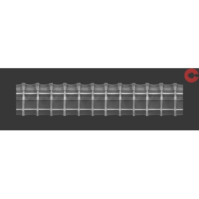 Kovovégarnýže.cz řasící stuha tužkový sklad, 5 cm, 1:2 Délka řasící stuhy: 25,00m