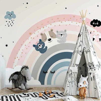 Art gift Фототапет Мечета в розова дъга