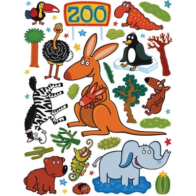 AG Design K-1047 Zoo, samolepka na zeď 65x85cm