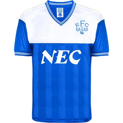 Score Draw Футболна фланелка Score Draw Score Draw Everton Home Shirt 1985/86 - Blue/White
