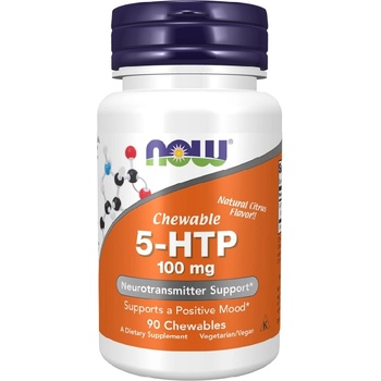 NOW NOW 5-HTP 100mg, 90 Chewables