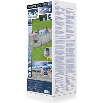 Bestway Power Steel Stacked Stone Swim Vista 5,49 x 2,74 x 1,22 m 56716