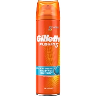 Gillette Fusion Pro Glide Sensitive gel na holení 200 ml