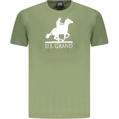 U. s. grand polo Тениска с къс ръкав за мъже us grand polo, Размер m, Цвят Зелен (au02646_ve16verd)