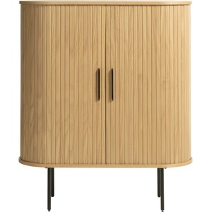 Unique Furniture Шкафче от декор от дъб с плъзгащи се врати естествено 100x118 cm Nola - Unique Furniture (46242784)