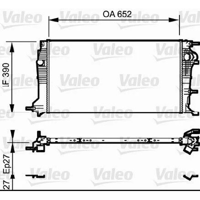 Chladič, chlazení motoru VALEO 735182