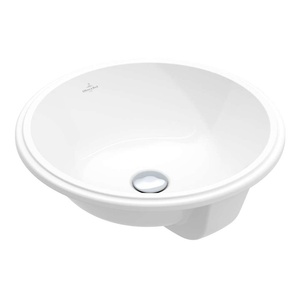 Villeroy & Boch Architectura - Вградена мивка, диаметър 40 см, без преливник, алпийско бяло 5A754601 (5A754601)