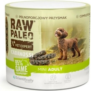 VetExpert RAW PALEO Cabanosi Game Mini - пълноценно лакомство с наденица за кучета, 100 гр, Vet Expert - Полша