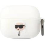 Karl Lagerfeld Кейс Karl Lagerfeld KLAPRUNIKH AirPods Pro, бял / бял, Silicone Karl H (KF001463-0)