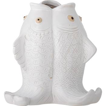 Bloomingville Ваза Fili 19 см бяла (82061387)