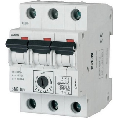 Eaton Моторен прекъсвач eaton z-ms-2.5/3, 248408 - 1.6-2.5a, 3p (248408)