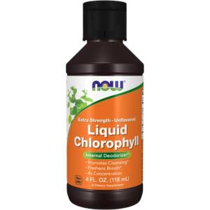 NOW Liquid Chlorophyll | Extra Strength [118 мл] Мента