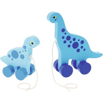 Trefl Дървена играчка за дърпане Динозавър Сауропод