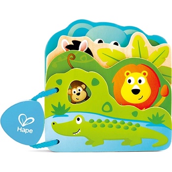Hape Бебешка дървена книжка Hape - Диви животни (H0047)