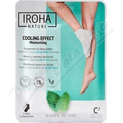 IROHA NATURE maska na nohy Peppermint a shea butter 1 pár