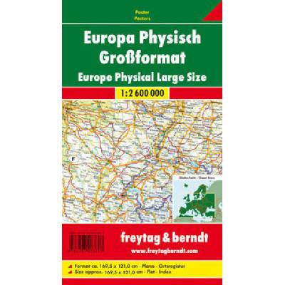 Freytag & Berndt Poster Europa, physisch, Großformat. Europe, physical