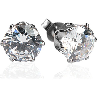 BM Jewellery Náušnice se zirkony ⌀ 0,6 cm S166040