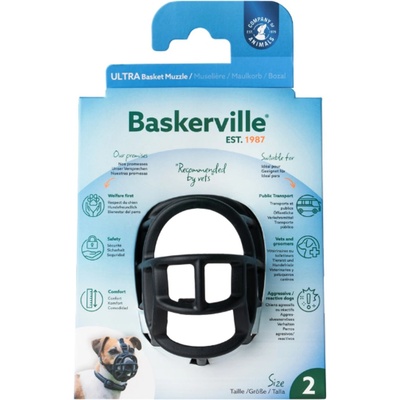 Company Of Animals Baskerville Ultra Muzzle - Намордник за кучета, размер 2 за средни породи като кокер, бигъл
