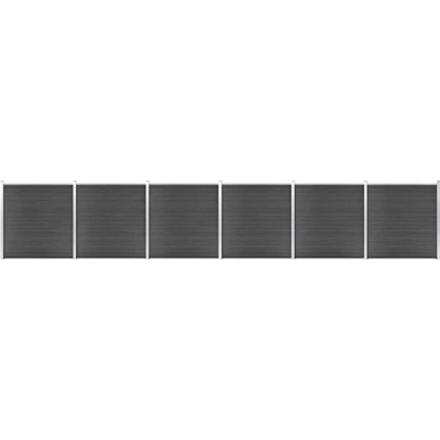 Nabytek XL Set plotového dílce WPC 1045 x 186 cm černý