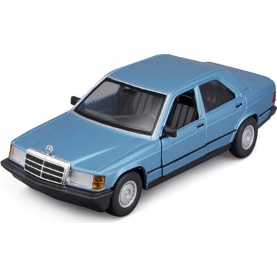 Bburago Mercedes-Benz 190E 1987 18-21103 MODRý MODEL AUTA 1:24
