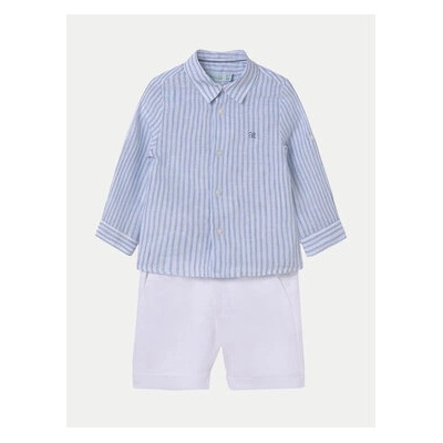 Abel & Lula Комплект от риза и текстилни шорти 05252 Бял Regular Fit (05252)
