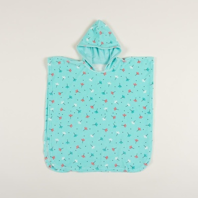 Pončo froté Kvítka Extreme Intimo aqua