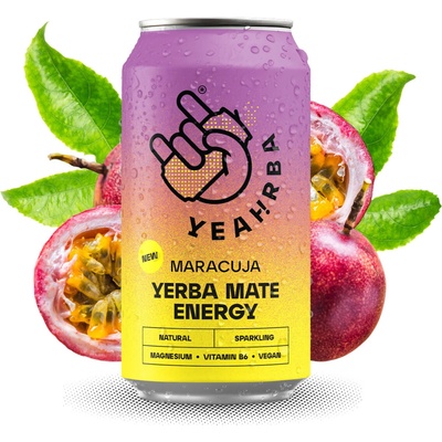 Pijumate Yeahrba Maracuja sycená 330 ml