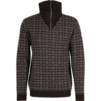 Albmerino Мъжко вълнено яке Albmerino Troyer Norweger Wool jumper - Mokka / Beige Melange - размер S (005-4641-0411)