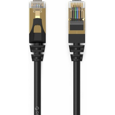 Orico PUG-C7 CAT7 10 Gb/s RJ45 pro internet a LAN, kulatý 2m černý