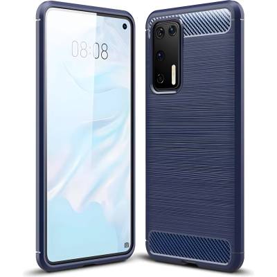 Huawei Carbon Shield TPU калъф за Huawei P40 - Син KP9460