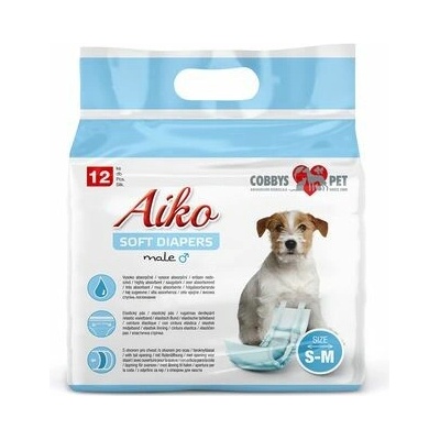 AIKO Soft Diapers S-M 30-46 cm 12 ks