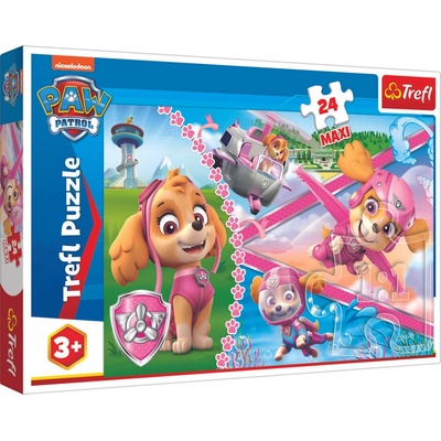 Trefl Maxi Psí patrola hrdinka Skye 14307 24 dílků