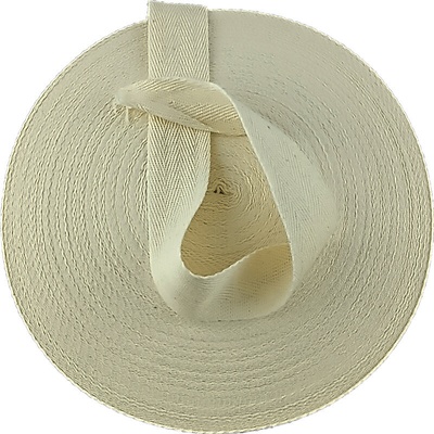 Lemovací prúžok bavlnený 30 mm farba ecru