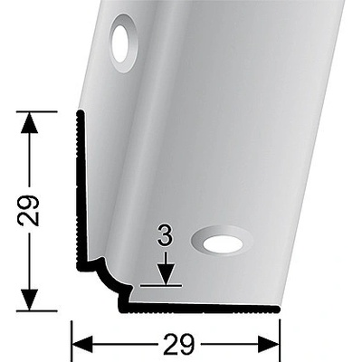 Küberit Schodový vnitřní profil Im. nerezu F2