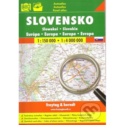 Slovensko bez brýlí autoatlas 1:150 000