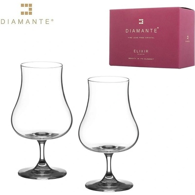 Diamante Sklenice na rum brandy Auris přátelská souprava 2 x 240 ml