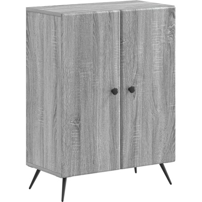 vidaXL Шкаф за баня BREDA Сив Сонома 59, 5 x 31 x 80 см (897501)