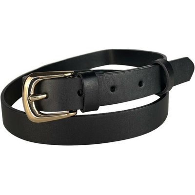 Penny Belts kožený opasek Z2504-63 černý