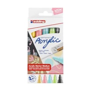 edding Акрилен маркер 5100 Pastel 5 цвята