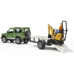 BRUDER Bruder: Land Rover Defender с ремарке - 60 см