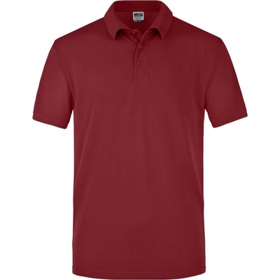 James & Nicholson polokošile JN 25 krátký rukáv COT-02002505401 vínová